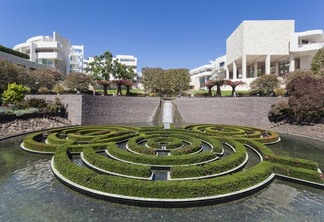 Los Angeles, CA, USA – September 15, 2016: The amazing gardens of the The J. Paul Getty Museum in Los Angeles, California