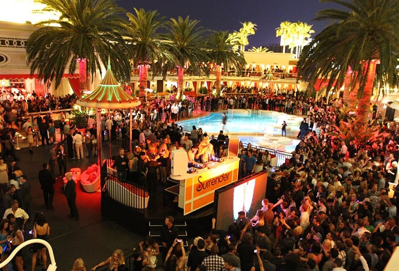 Encore Beach Club Pool Party em Las Vegas