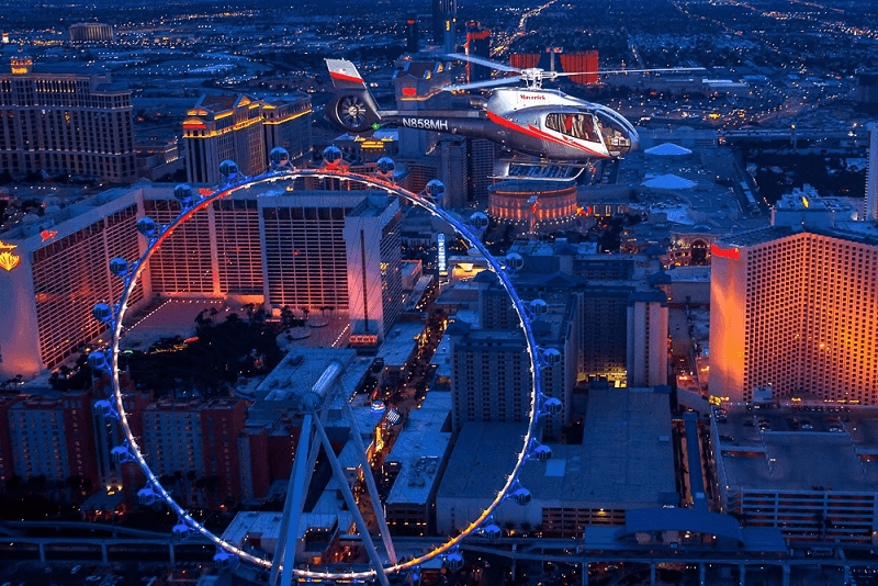 Passeio de helicóptero na Strip em Las Vegas 