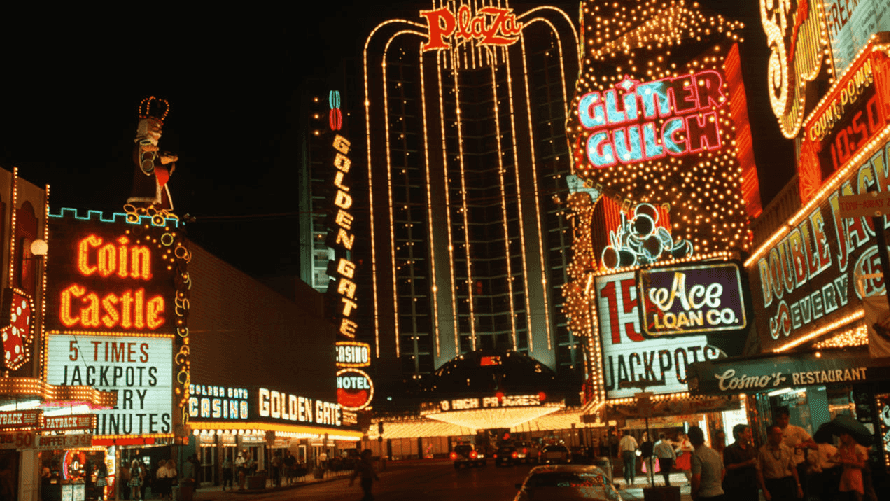 Luzes de neon em Downtown Las Vegas 
