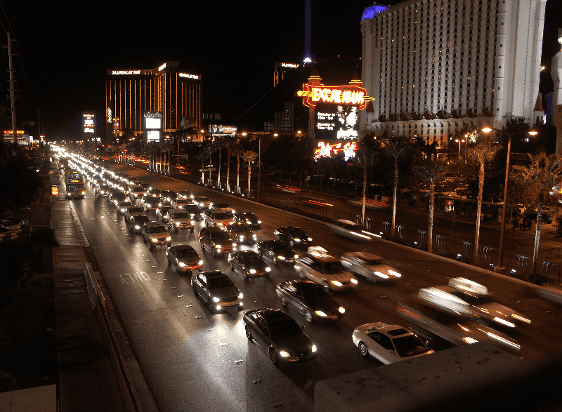 Trânsito em Las Vegas