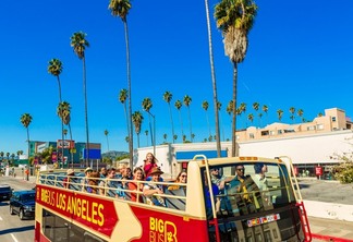 Passeio de ônibus turístico em Los Angeles