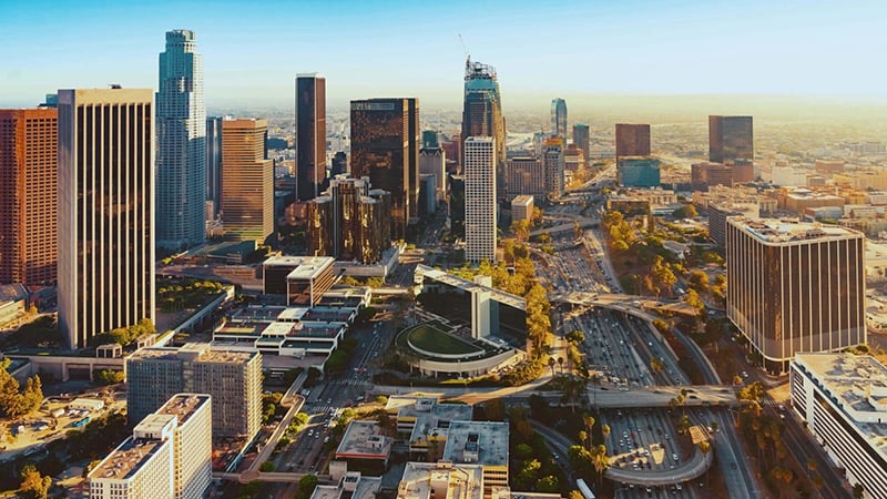 Vista da cidade de Los Angeles