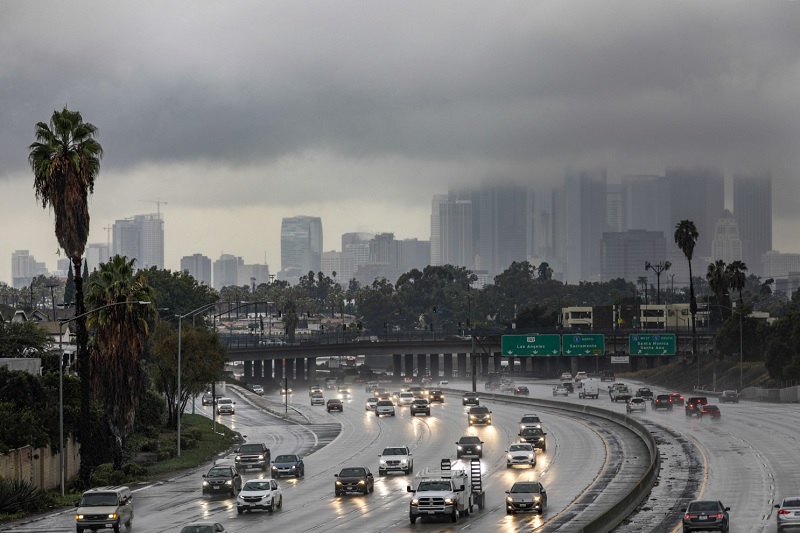 Dia nublado em Los Angeles