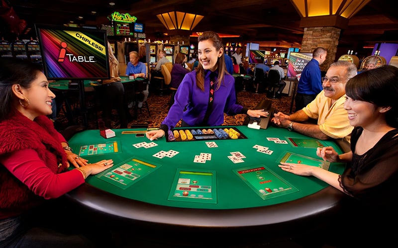 Sala de poker em cassino em Las Vegas
