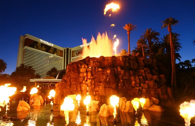 Show do Vulcão Mirage em Las Vegas
