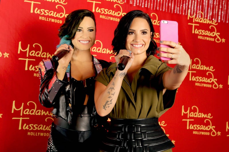 Foto da Demi Lovato no Madame Tussauds em Las Vegas