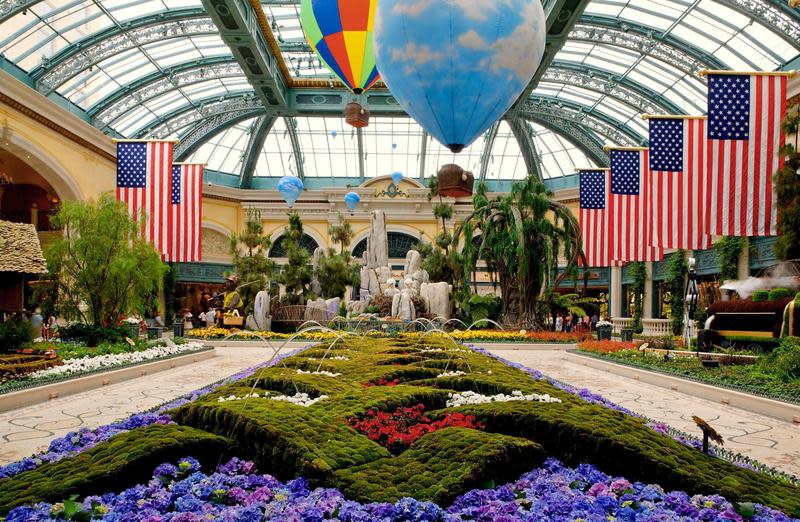 Jardim botânico e conservatório do Bellagio em Las Vegas