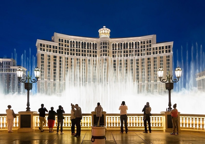 Show das águas do hotel Bellagio em Las Vegas