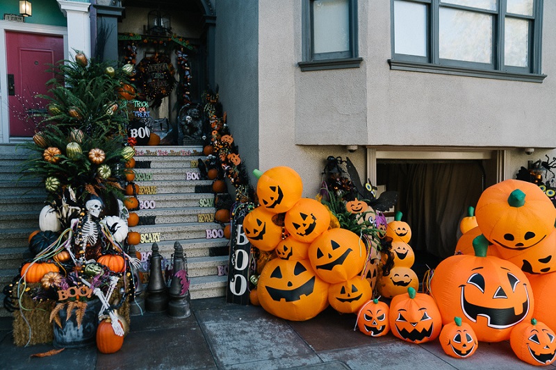 Decoração de Halloween em San Francisco