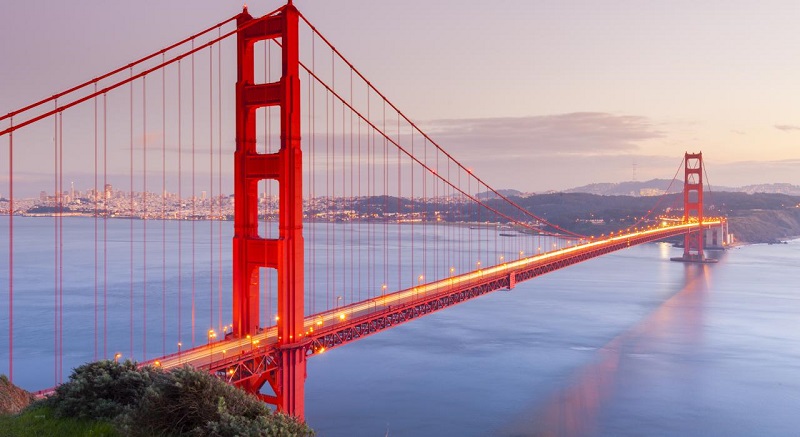 Ponte Golden Gate Bridge em San Francisco
