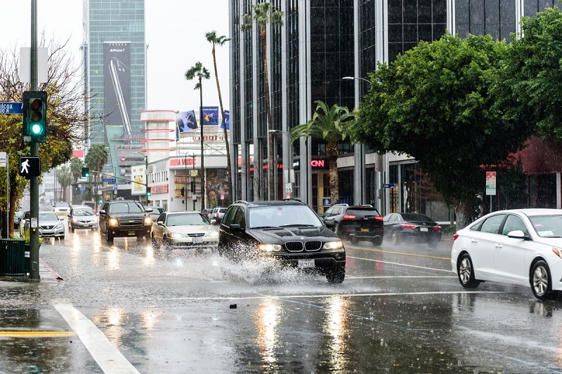 Dia chuvoso em Los Angeles
